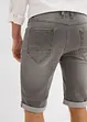 Stretch-Jeans-Bermuda mit umgeschlagenem Saum, Regular Fit, bonprix