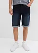 Bermuda en jean extensible, base retroussée, regular, bonprix