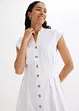 Robe midi légère en lin mélangé, bonprix