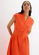 Robe midi légère en lin mélangé, bonprix