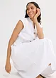 Robe midi légère en lin mélangé, bonprix
