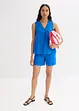 Blouse sans manches en lin mélangé, bonprix
