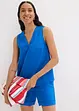 Blouse sans manches en lin mélangé, bonprix