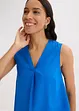 Blouse sans manches en lin mélangé, bonprix