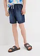 Short en jean 100% coton, taille élastiquée, regular, bonprix
