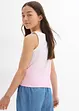 Lot de 2 tops 100% coton, bonprix