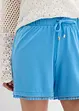 Short en jersey de viscose mélangée avec taille élastiquée et dentelle, bonprix