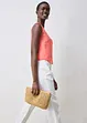 Blouse sans manches 100 % lin à encolure croisée, bonprix