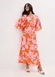Robe longue en satin fluide, bonprix