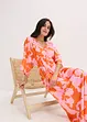 Robe longue en satin fluide, bonprix