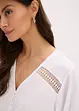 T-shirt tunique à dentelle, bonprix