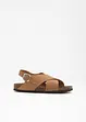 Sandales en cuir, bonprix