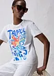 T-shirt en coton et soie, bonprix
