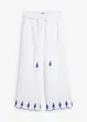 Jupe-culotte en lin avec ceinture (ens. 2 pces), bonprix