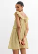 Transparentes Minikleid mit Volants, bonprix