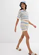 Short en maille aérienne coton et lin, bonprix