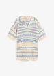 T-shirt en maille estivale coton et lin, bonprix
