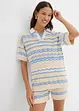 T-shirt en maille estivale coton et lin, bonprix