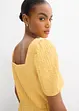 Robe en jersey crêpe texturé, bonprix