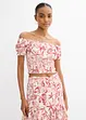 Carmenbluse aus reiner Baumwolle, bonprix