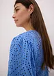 Bluse mit Lochstickerei und Puffärmeln, bonprix