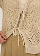 Ajour-Strickweste mit Viskose, bonprix