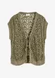 Ajour-Strickweste mit Viskose, bonprix