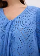 Bluse mit Lochstickerei und Puffärmeln, bonprix