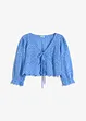 Bluse mit Lochstickerei und Puffärmeln, bonprix