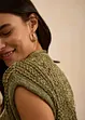 Ajour-Strickweste mit Viskose, bonprix