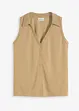 Top polo en maille piquée viscose, bonprix