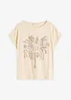 T-shirt en coton avec application de rivets, bonprix