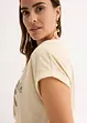 T-shirt en coton avec application de rivets, bonprix
