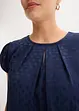 Robe en jacquard avec plis plats, bonprix