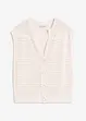 Ajour-Strickjacke, kurzarm, bonprix