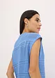 Gilet manches courtes en maille ajourée, bonprix