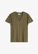 T-shirt en viscose à col boutonné, bonprix