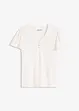 T-shirt en viscose à col boutonné, bonprix