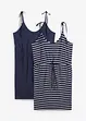Jerseykleid aus reiner Baumwolle (2er Pack), bonprix