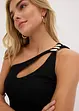Top asymétrique avec bijou, bonprix