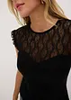 Top avec dentelle, bonprix