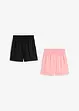 Lot de 2 shorts en viscose à taille élastiquée, bonprix