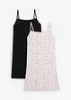 Lot de 2 robes en jersey coton extensible, bonprix
