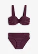 Balconette-Bikini (2-tlg.Set) mit gepolsterten Trägern, bonprix