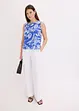 Blouse sans manches imprimée, bonprix