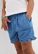 Short en jean en coton fluide, bonprix