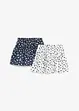 Lot de 2 jupes en jersey 100% coton, bonprix