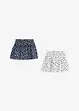 Lot de 2 jupes en jersey 100% coton, bonprix