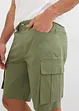 Lot de 2 bermudas cargo extensibles, regular, bonprix