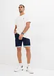 Short long en molleton effet jean, regular, bonprix